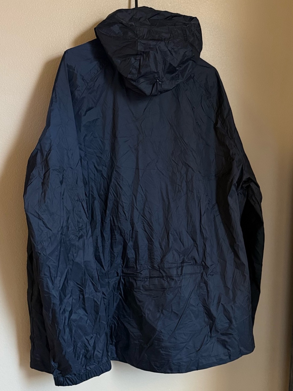 Lands’ End Lightweight Hooded Windbreaker Jacket Navy Blue Men’s XL - Picture 4 of 4